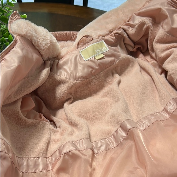 Michael Kors kids Blush Pink Hooded Jacket - Picture 5 of 10